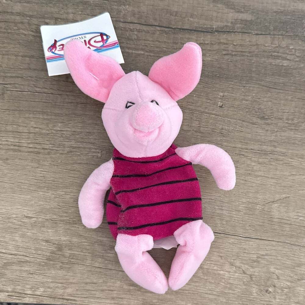 Disney Store Piglet Mini Bean Bag Plush, Winnie The Pooh